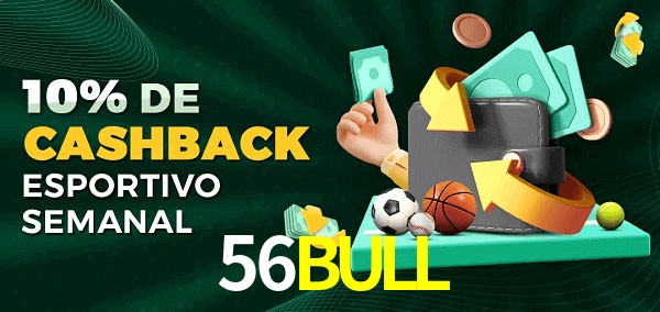 10% de bônus de cashback na 56BULL